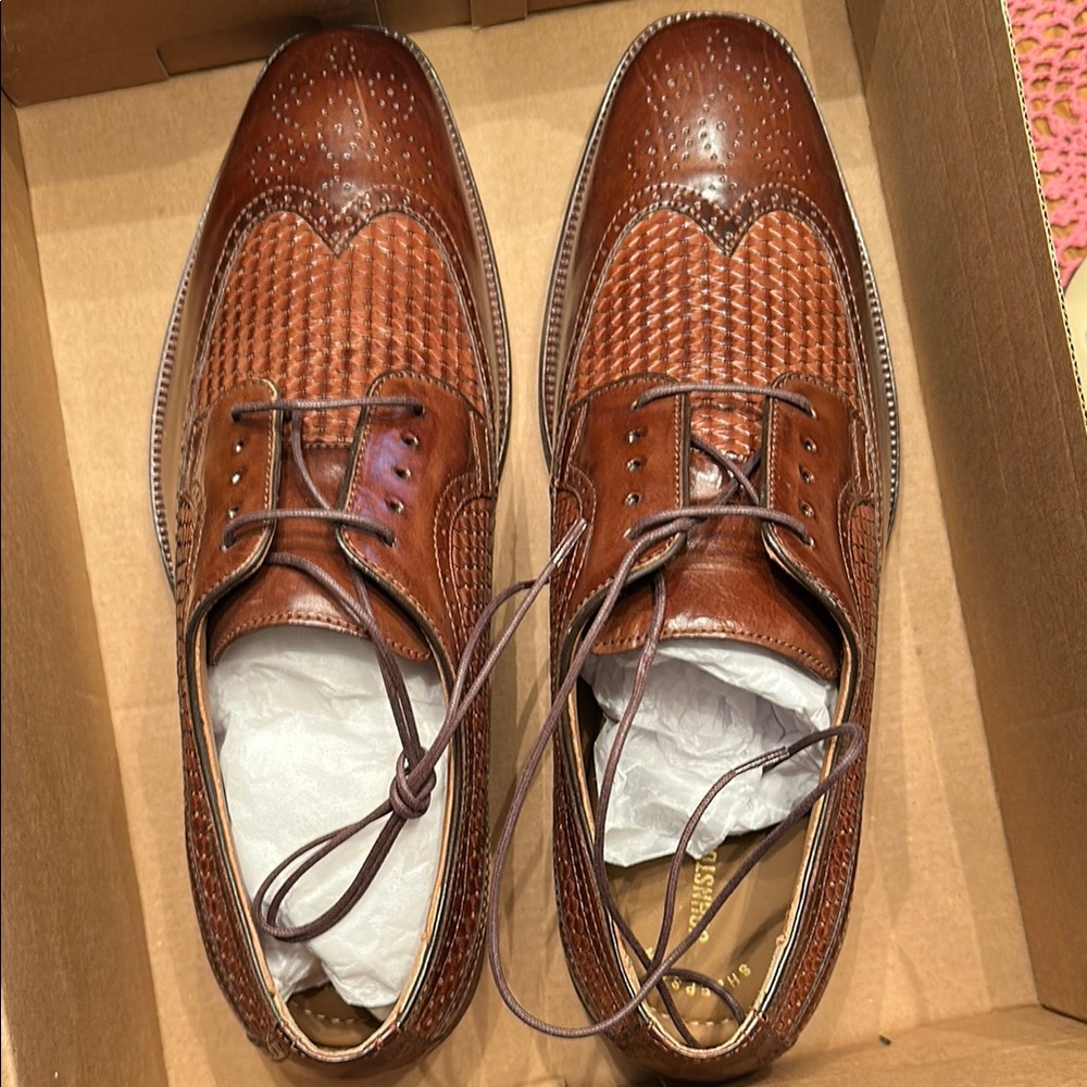 Classic Brown Leather Men's Dress Shoes